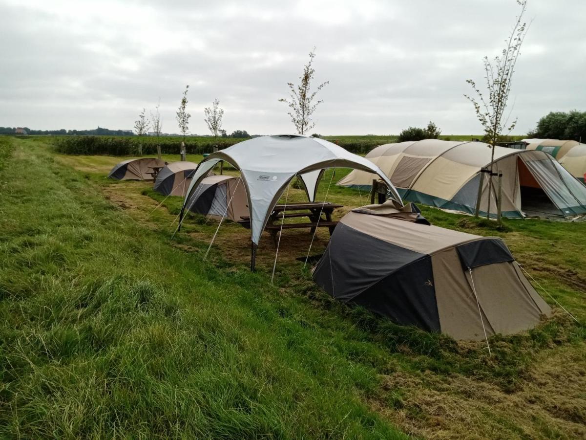 Basic 2P Tent Sotterum Hotel Kornwerd Buitenkant foto